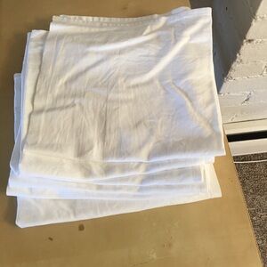 Frette square cotton napkins white set of six